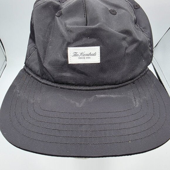 The Hundreds Script Snapback Hat Black Adjustable Unisex Streetwear Logo Cap - Picture 9 of 9
